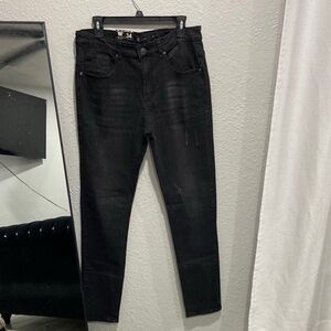 Men's Slim Black Jeans